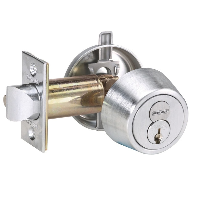 Deadbolt lock.